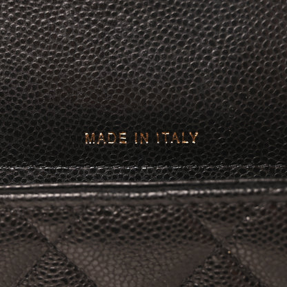 Chanel Caviar Quilted Flap Phone Holder With Chain Black 7 of 11