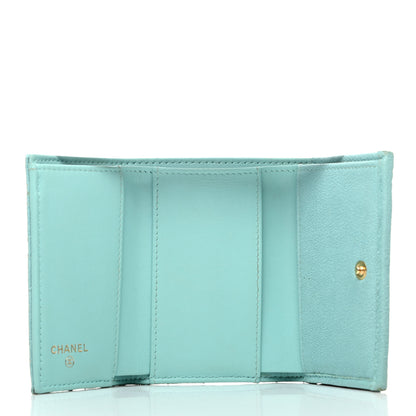 Chanel Caviar Quilted Small Boy Flap Wallet Light Blue 5 of 8