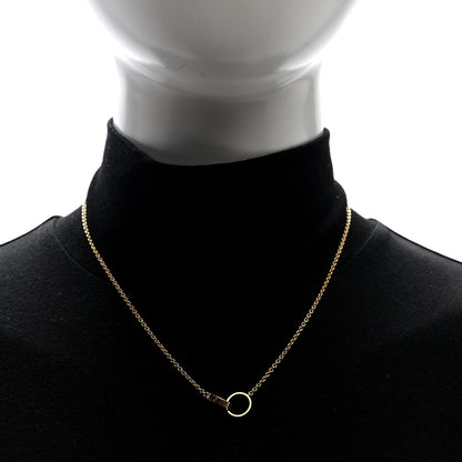 Cartier 18K Yellow Gold Interlocking LOVE Necklace 2 of 4