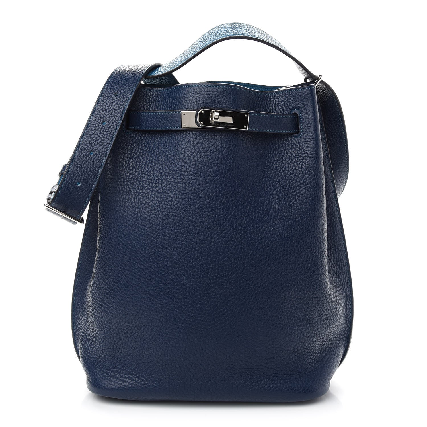 Hermes Taurillon Clemence Eclat So Kelly 26 Bleu Saphir Bleu Izmir 1 of 8