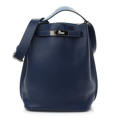 Hermes Taurillon Clemence Eclat So Kelly 26 Bleu Saphir Bleu Izmir 1 of 8