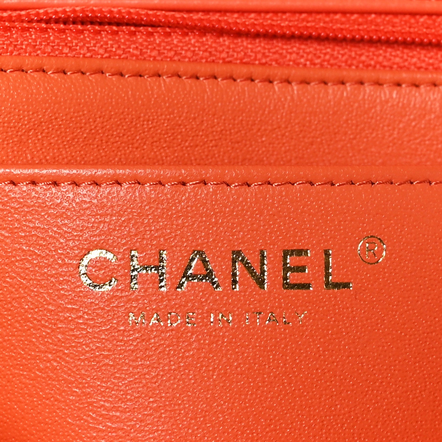 Chanel Lambskin Quilted Mini Rectangular Flap Coral 6 of 9