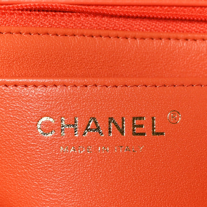 Chanel Lambskin Quilted Mini Rectangular Flap Coral 6 of 9