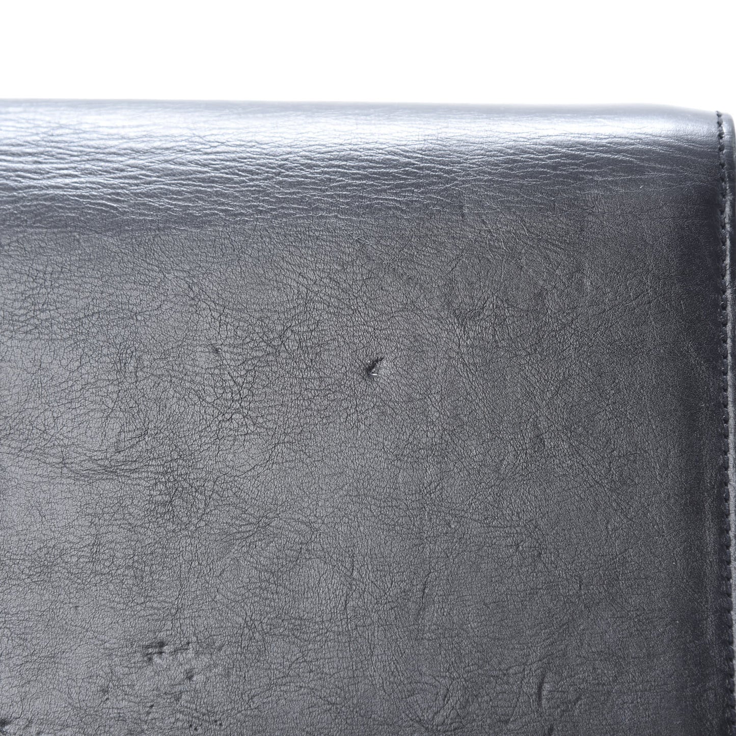 Calfskin Rope Monogram Cassandre Clutch Black
