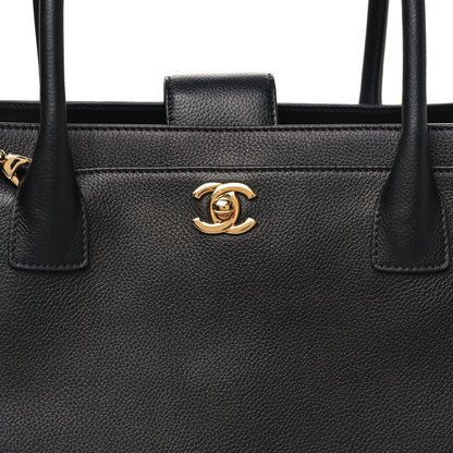 Chanel Calfskin Cerf Executive Shopper Tote Black 9 of 12