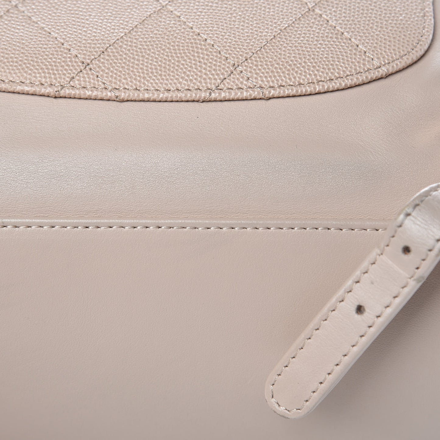 Caviar Quilted Business Affinity Backpack Beige