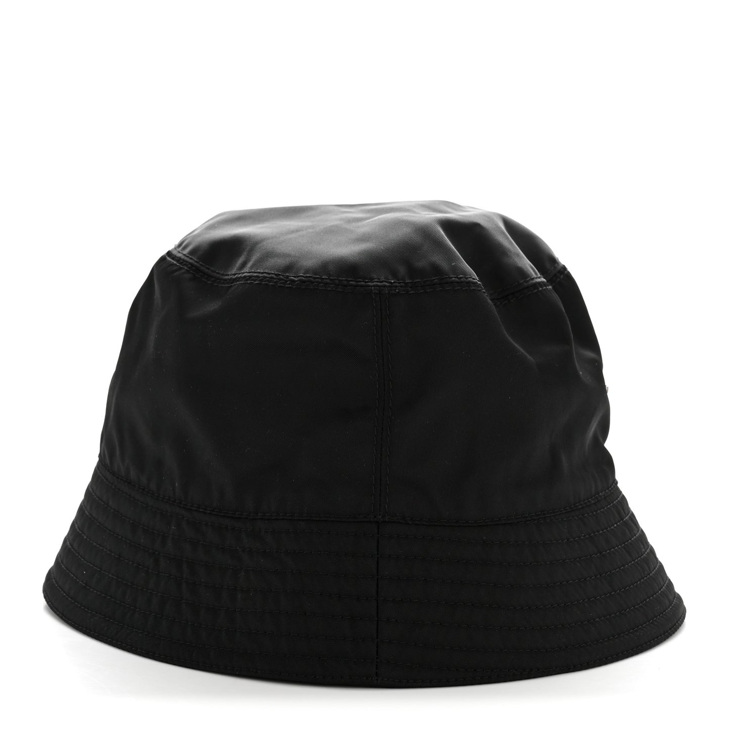 Re-Nylon Metal Triangle Logo Womens Bucket Hat XL Black
