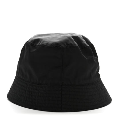 Prada Re-Nylon Metal Triangle Logo Womens Bucket Hat XL Black 6 of 11