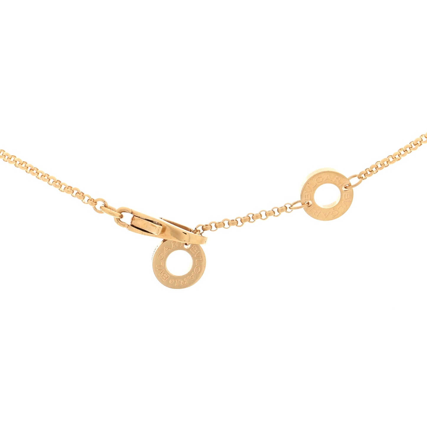 18K Yellow Gold Black Onyx BVLGARI BVLGARI Pendant Necklace
