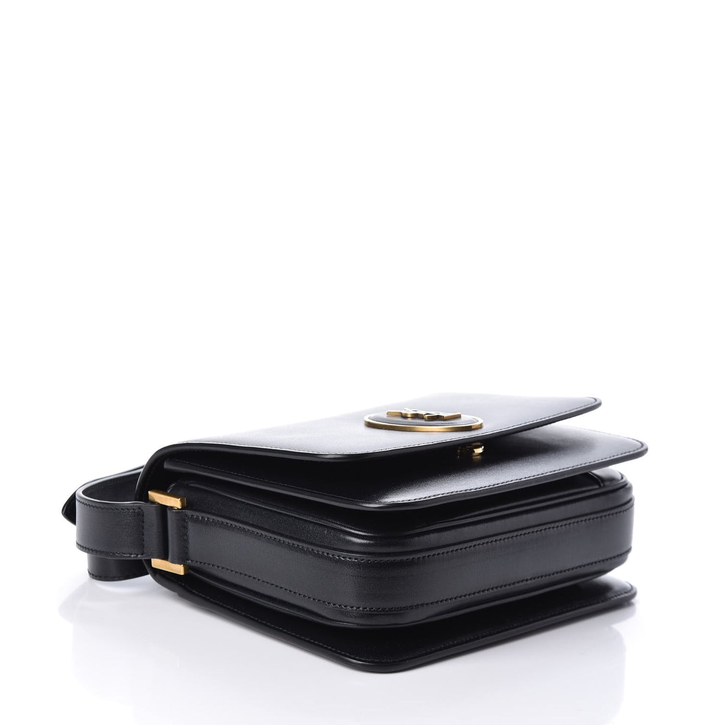 Calfskin Le 61 Shoulder Bag Black