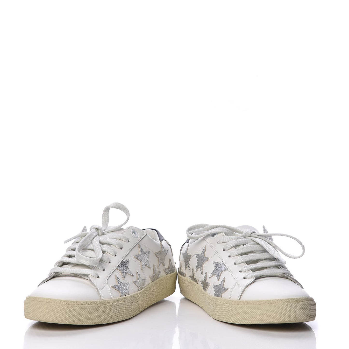 Nappa Womens Star Court Sneakers 36 Off White