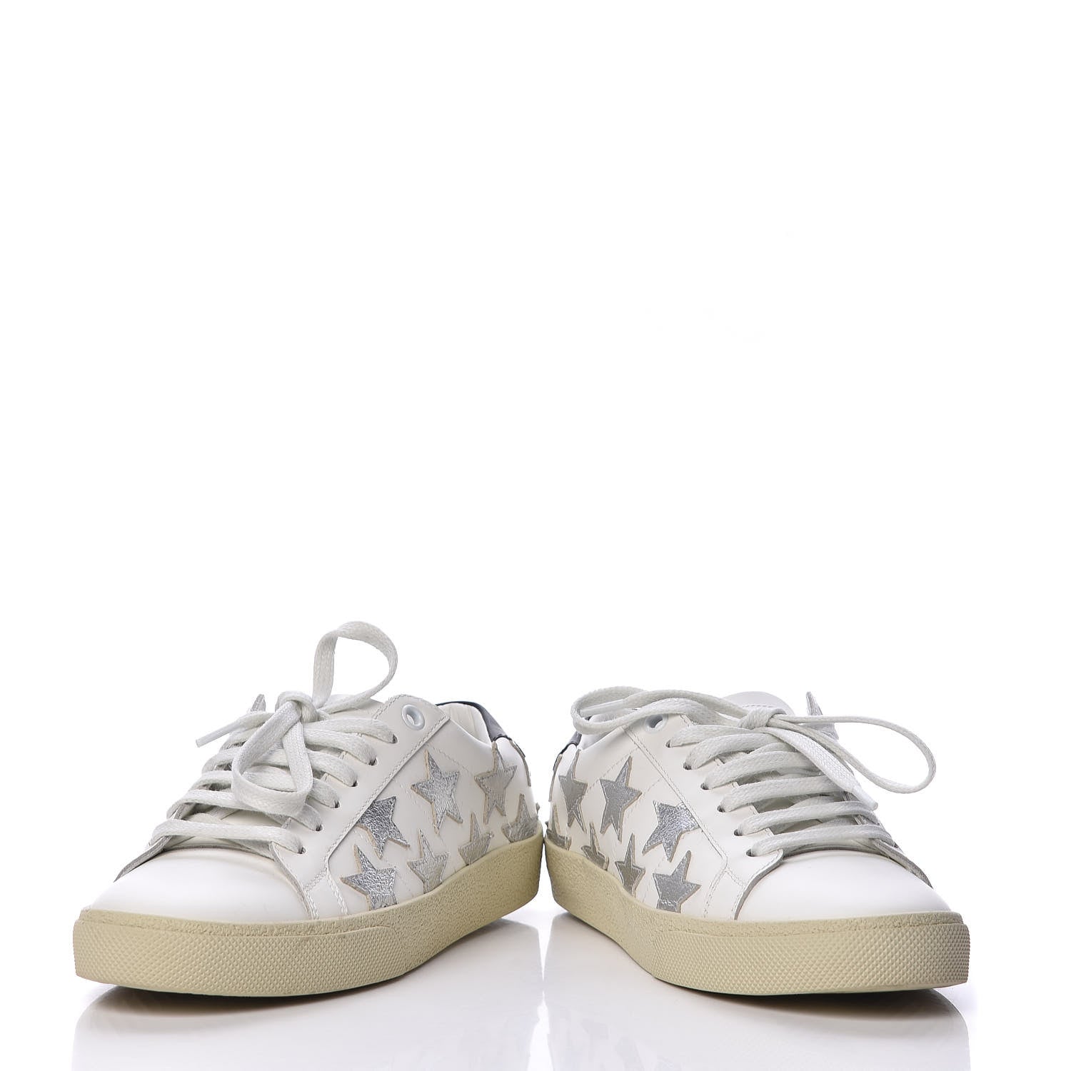 Saint Laurent Nappa Womens Star Court Sneakers 36 Off White 6 of 11
