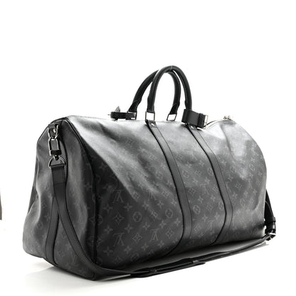 Louis Vuitton Monogram Eclipse Keepall Bandouliere 55 2 of 12