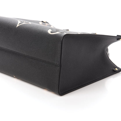 Louis Vuitton Empreinte Monogram Giant Onthego MM Black Beige 7 of 10