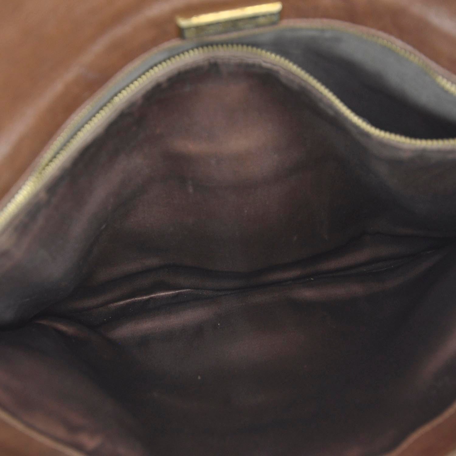 Bottega Veneta Vintage Intrecciato Clutch Brown 6 of 7