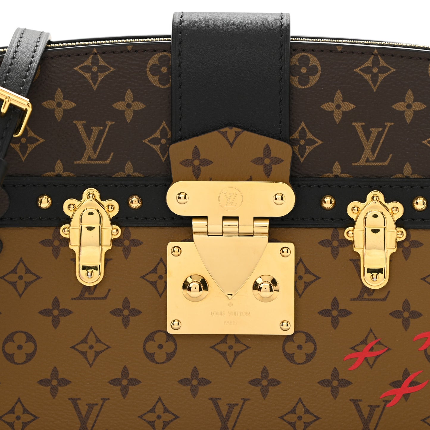 Reverse Monogram Trunk Clutch