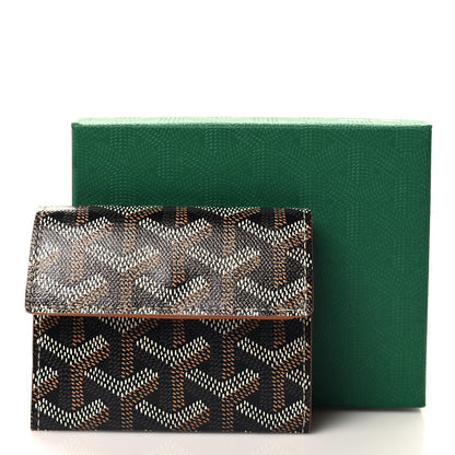Goyard Goyardine Marigny Coin Purse Wallet Black Gold 7 of 7
