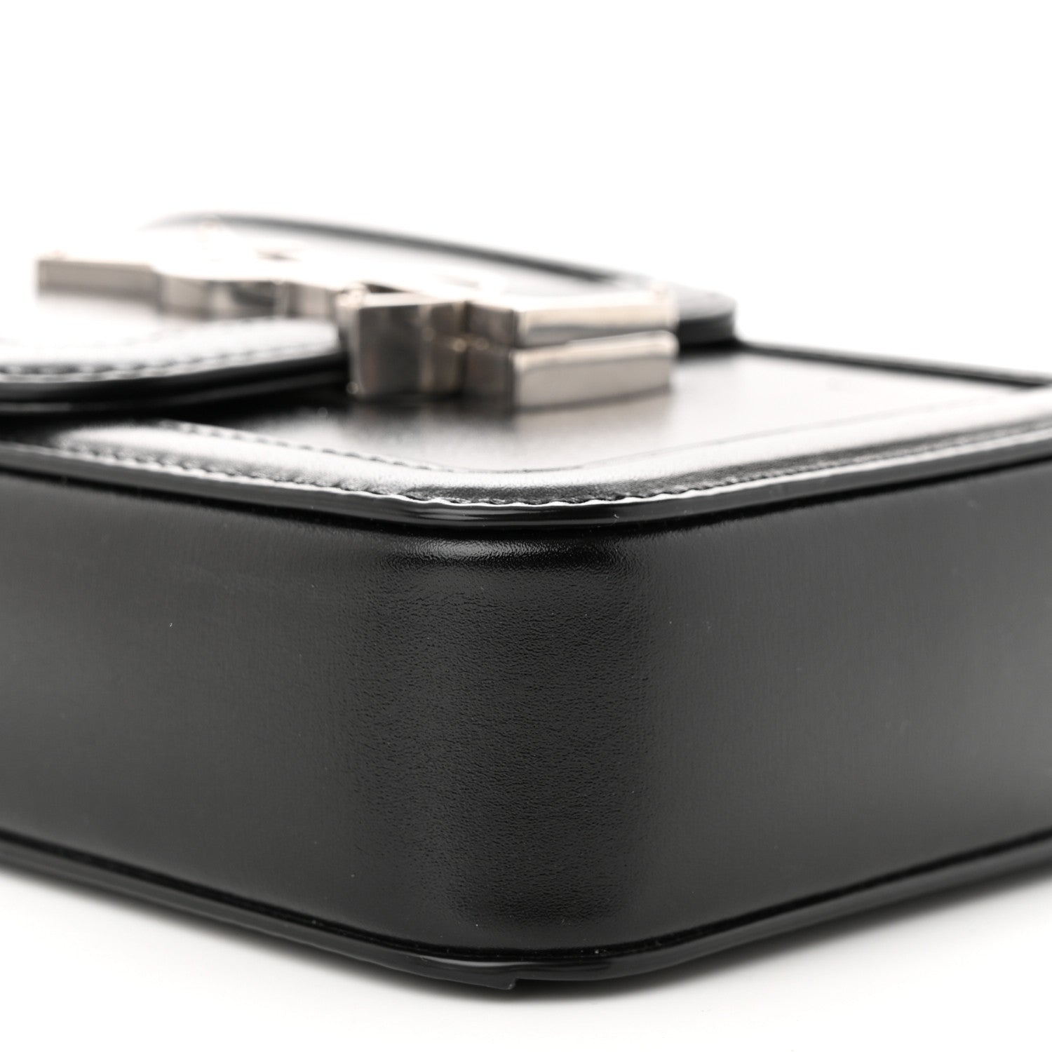Saint Laurent Smooth Calfskin Mini Solferino Satchel Black 8 of 9