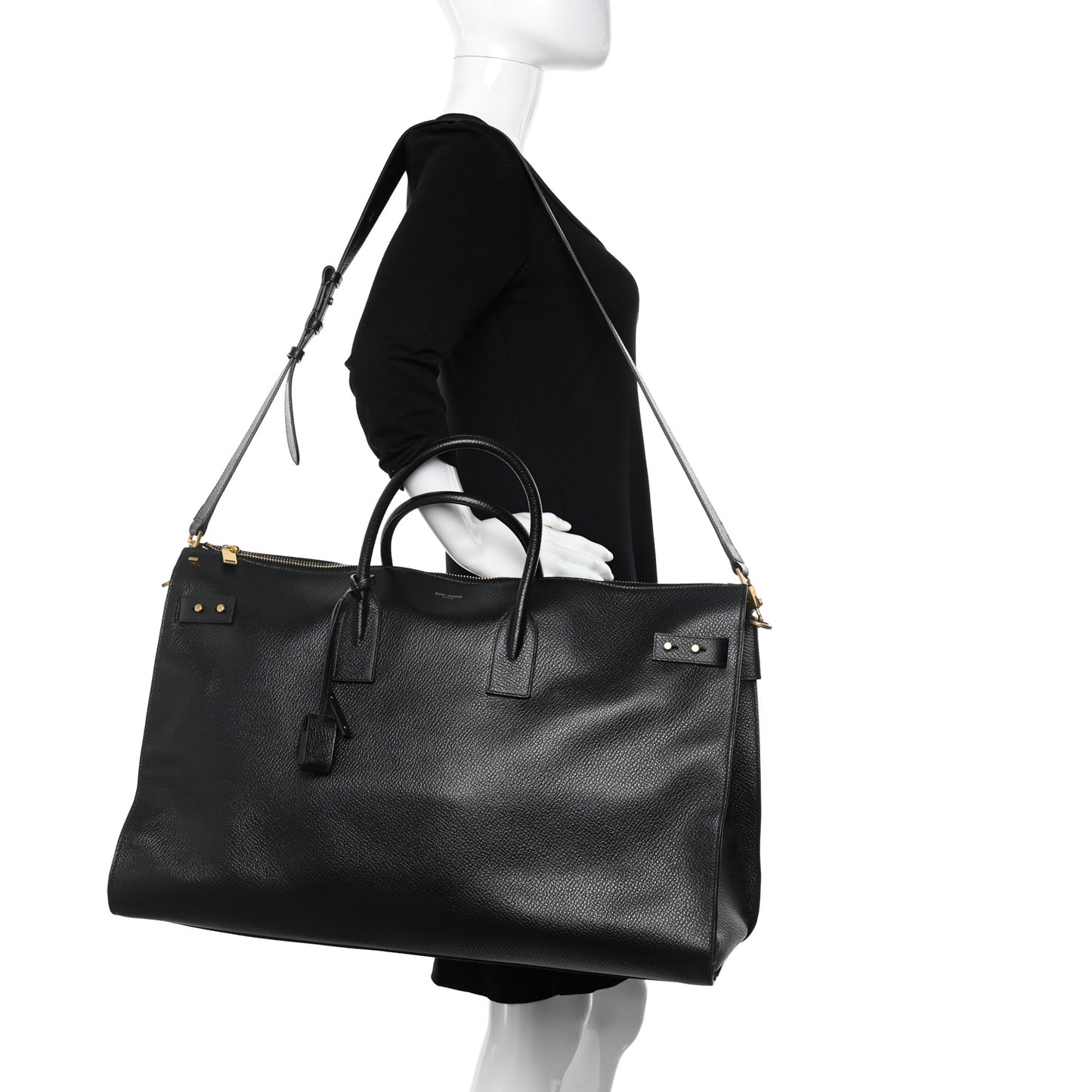 Grained Calfskin 72H Sac De Jour Black