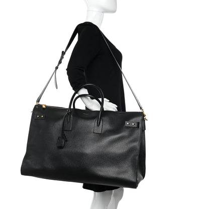 Saint Laurent Grained Calfskin 72H Sac De Jour Black 2 of 15