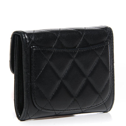 Chanel Lambskin Quilted Coin Purse Black 3 of 8