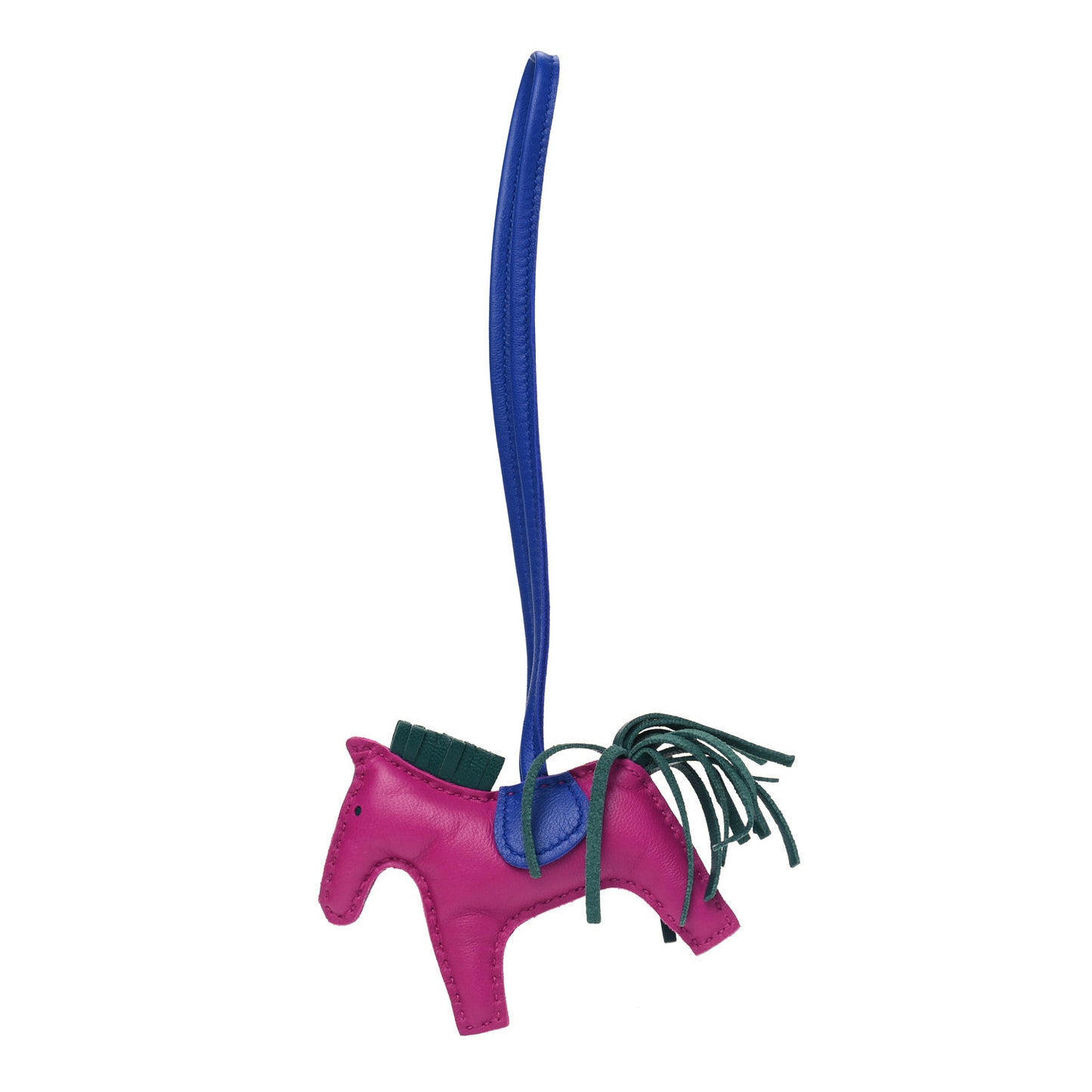Milo Lambskin Grigri Rodeo Horse Bag Charm PM Rose Pourpre Bleu Electrique Malachite