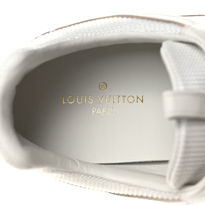 Louis Vuitton Calfskin Damier Azur Run Away Sneakers 39.5 White 7 of 8