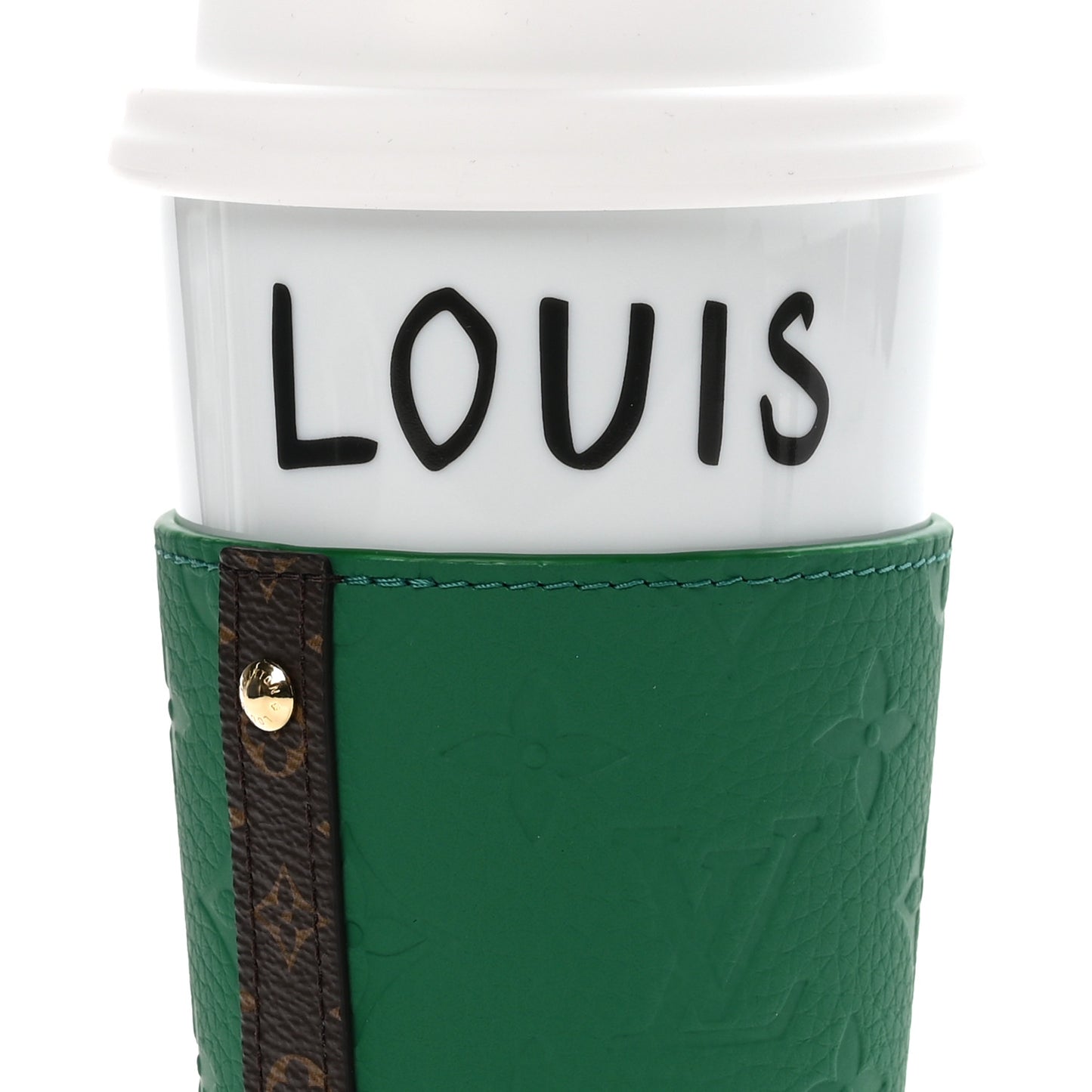Porcelain Taurillon Louis Cup Green
