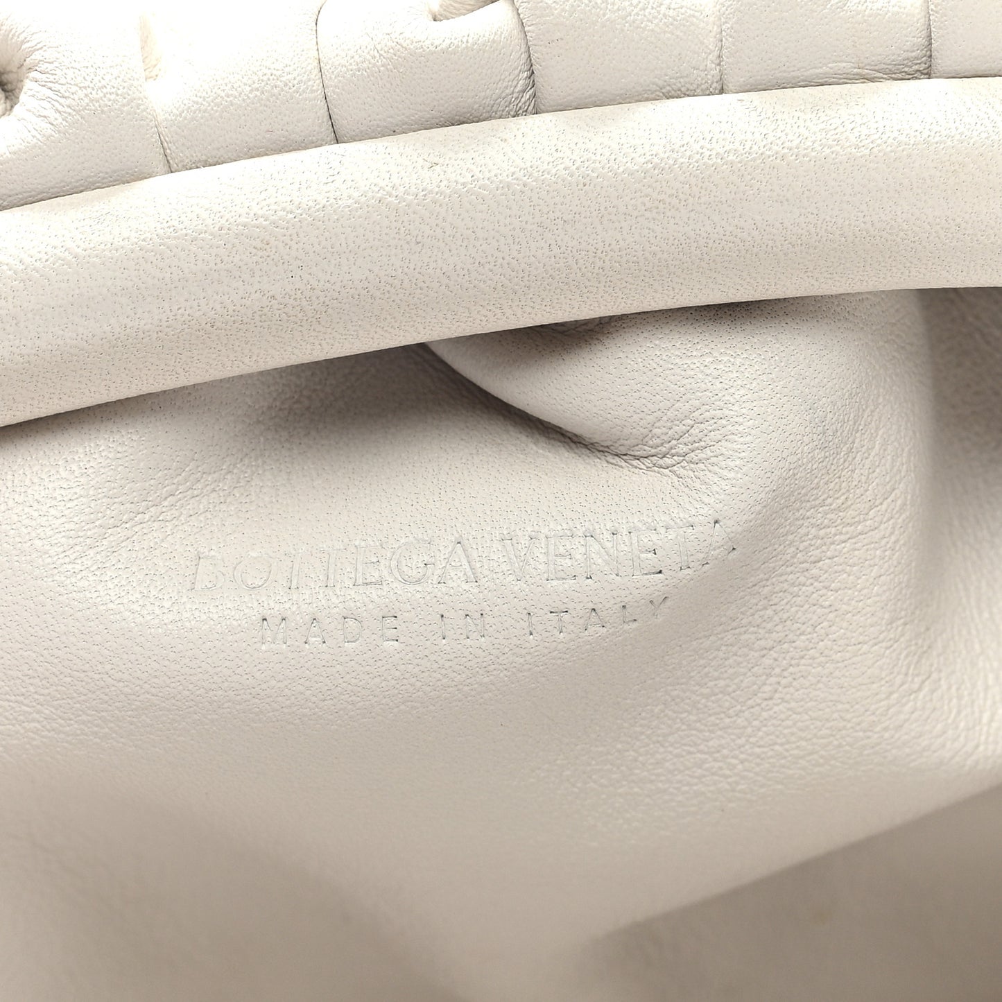 Butter Calfskin The Mini Pouch Chalk