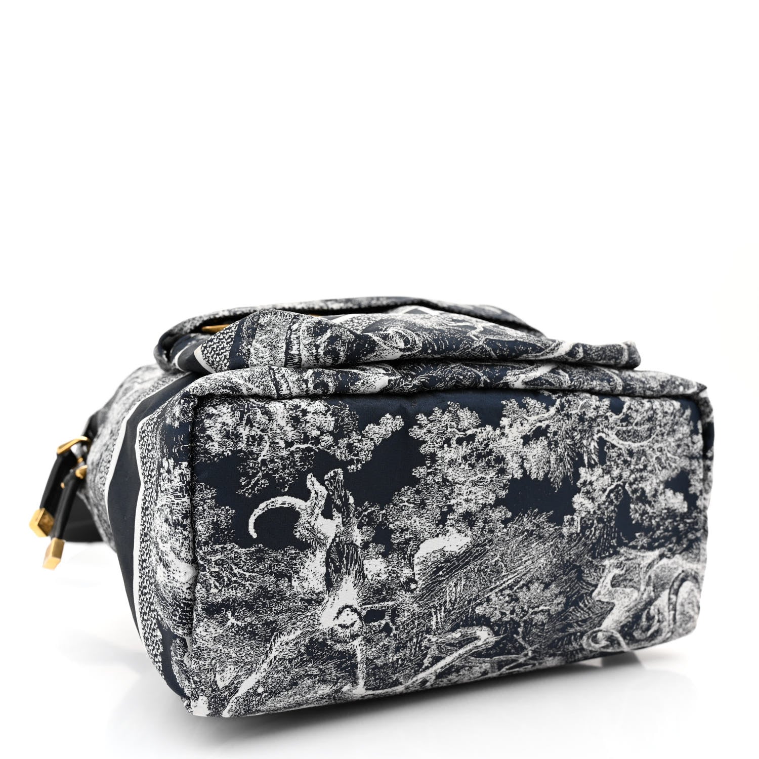 Christian Dior Nylon Technical Fabric Toile De Jouy Small Diortravel Backpack Blue 4 of 9