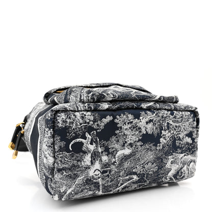 Christian Dior Nylon Technical Fabric Toile De Jouy Small Diortravel Backpack Blue 4 of 9