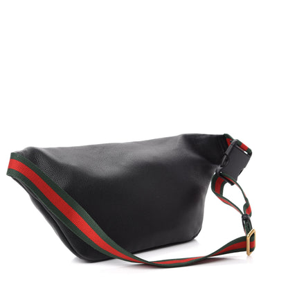 Gucci Grained Calfskin Logo Belt Bag Black 3 of 10