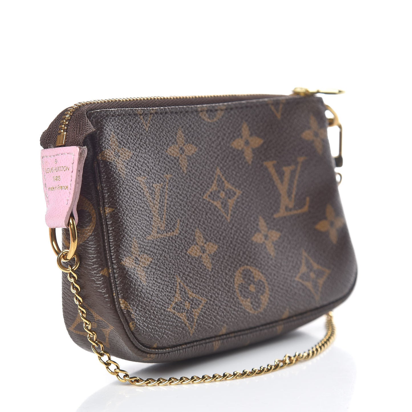 Monogram 2016 Christmas Animation Mini Pochette Accessories Rose Ballerine