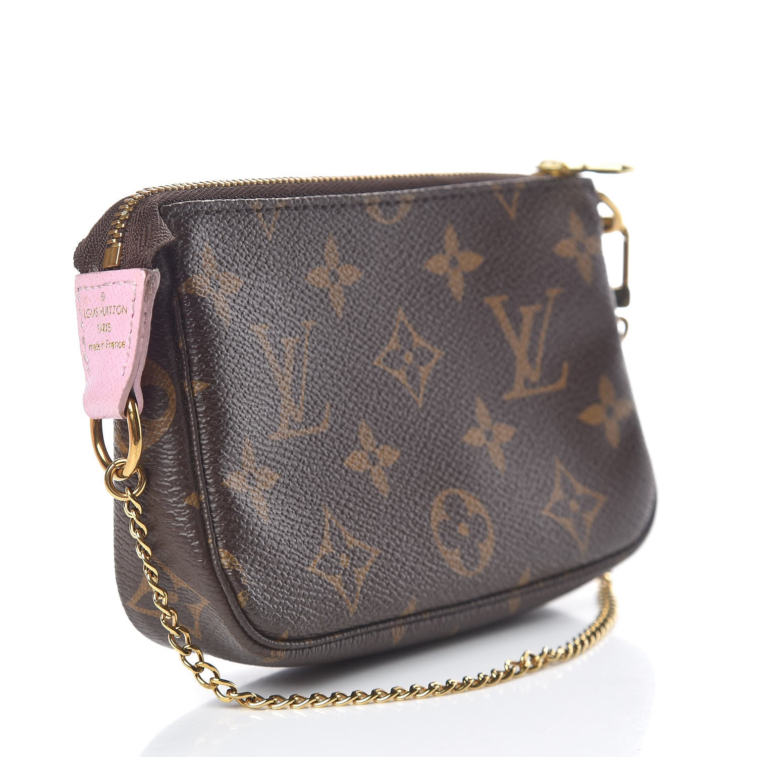 Louis Vuitton Monogram 2016 Christmas Animation Mini Pochette Accessories Rose Ballerine 3 of 9