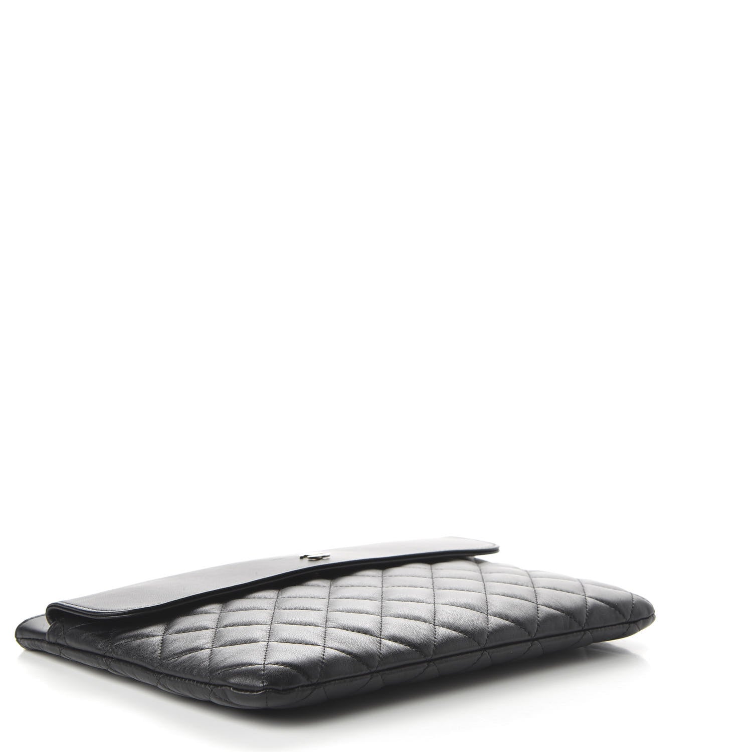 Chanel Lambskin Quilted Medium Flap Cosmetic Case Black 4 of 11