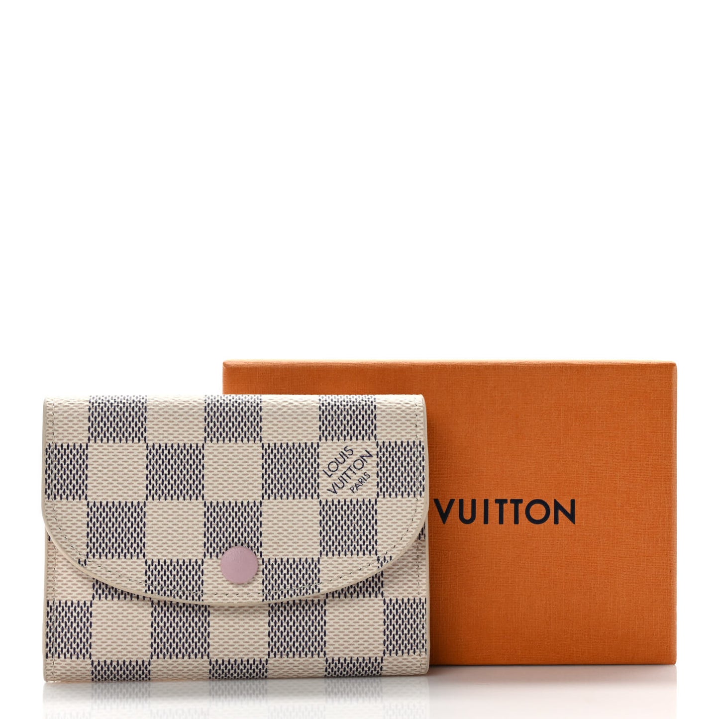 Damier Azur Rosalie Coin Purse Rose Ballerine