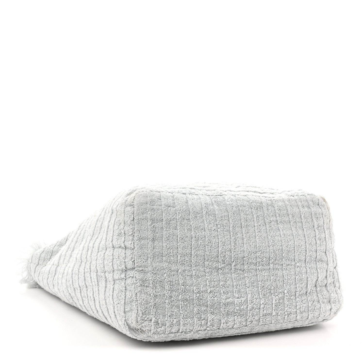 Chanel Terry Cotton CC Beach Tote Towel Set Light Grey 5 of 10