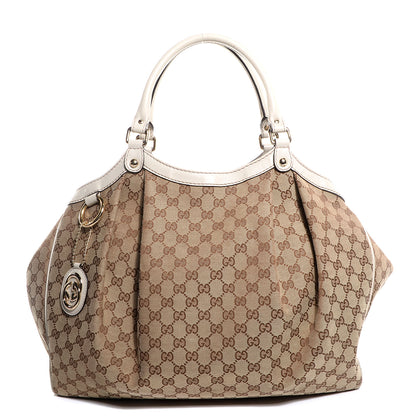 Gucci Monogram Large Sukey Tote Off White 1 of 7