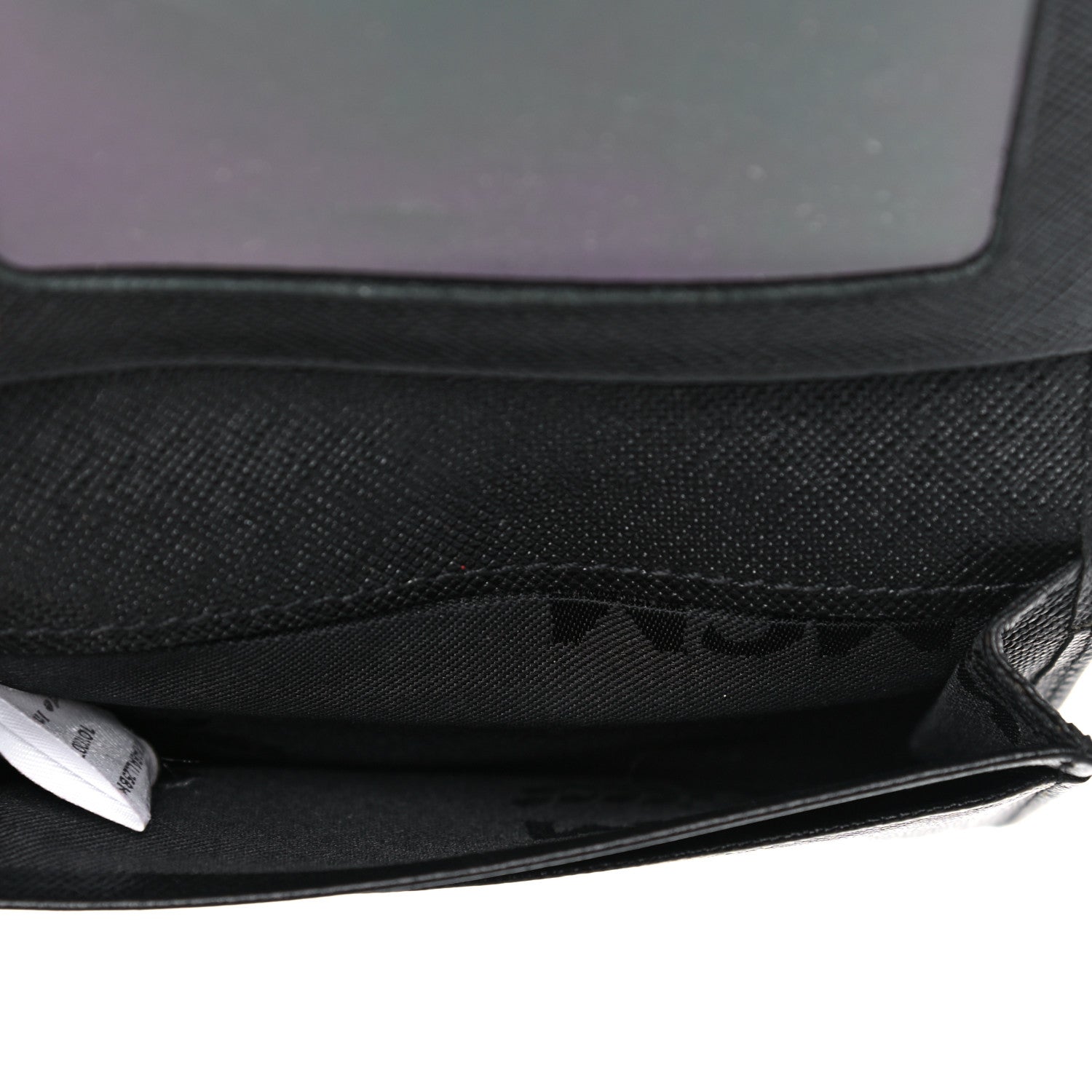 MCM Saffiano Bi-Fold Vertical Wallet Black 6 of 11