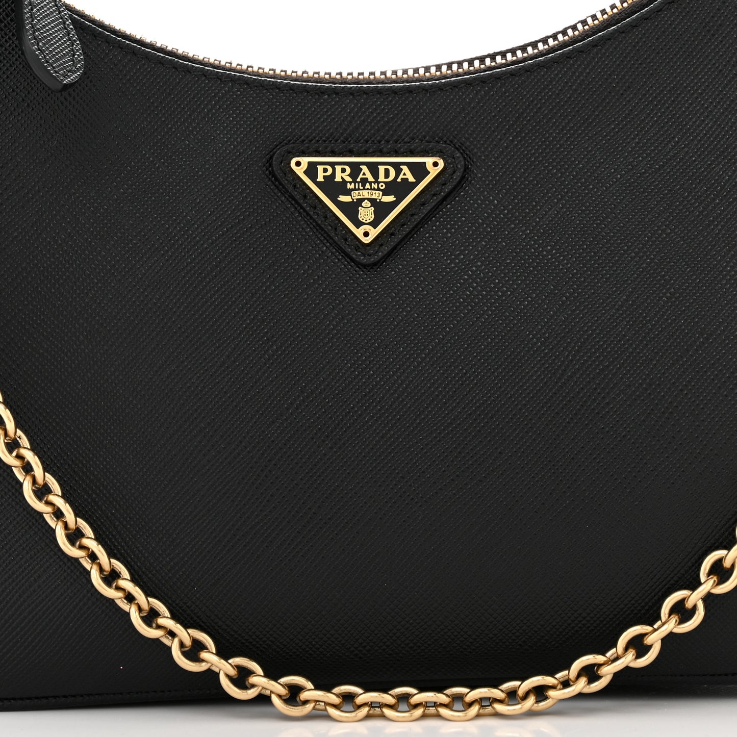 Saffiano Lux Re-Edition 2005 Shoulder Bag Black