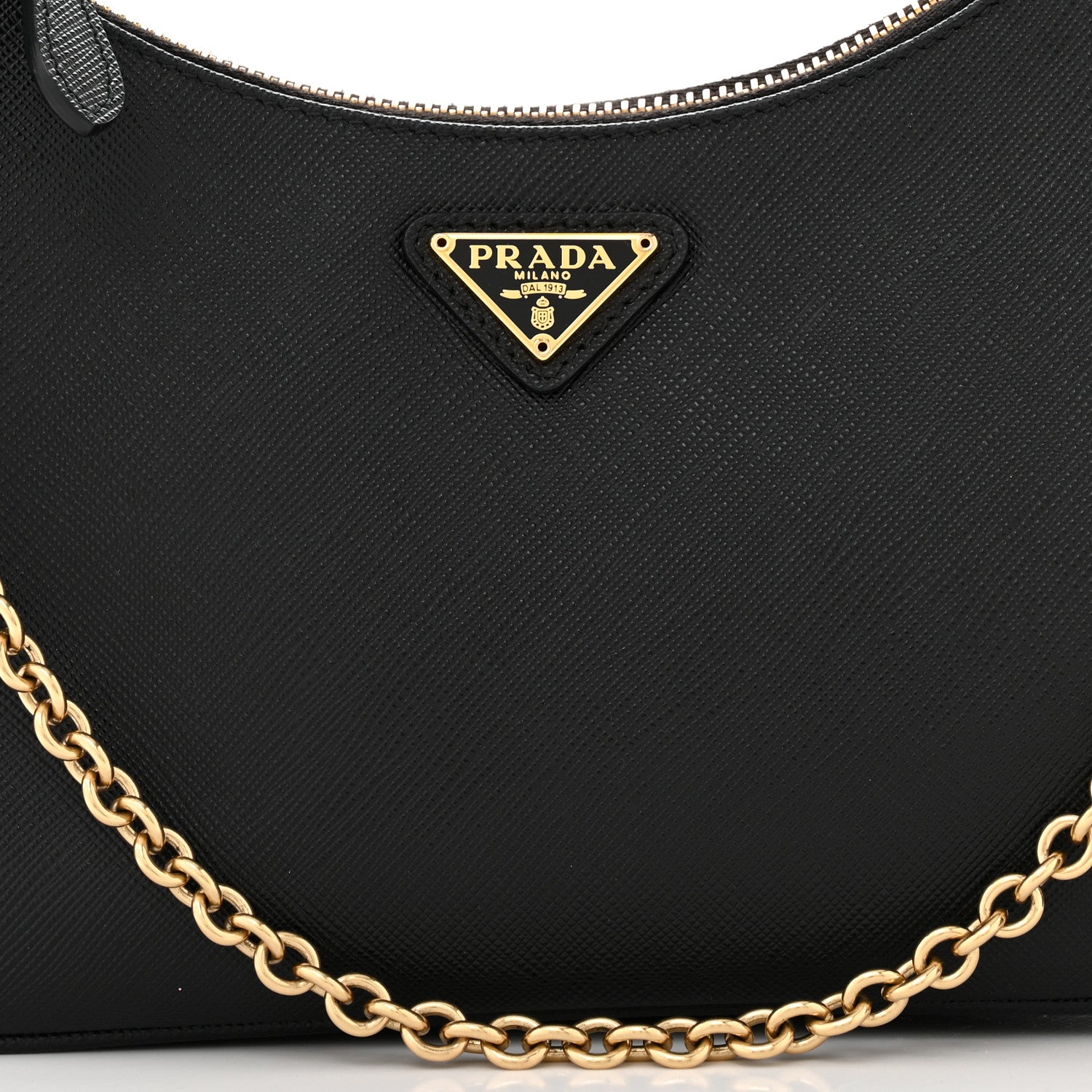 Prada Saffiano Lux Re-Edition 2005 Shoulder Bag Black 9 of 11