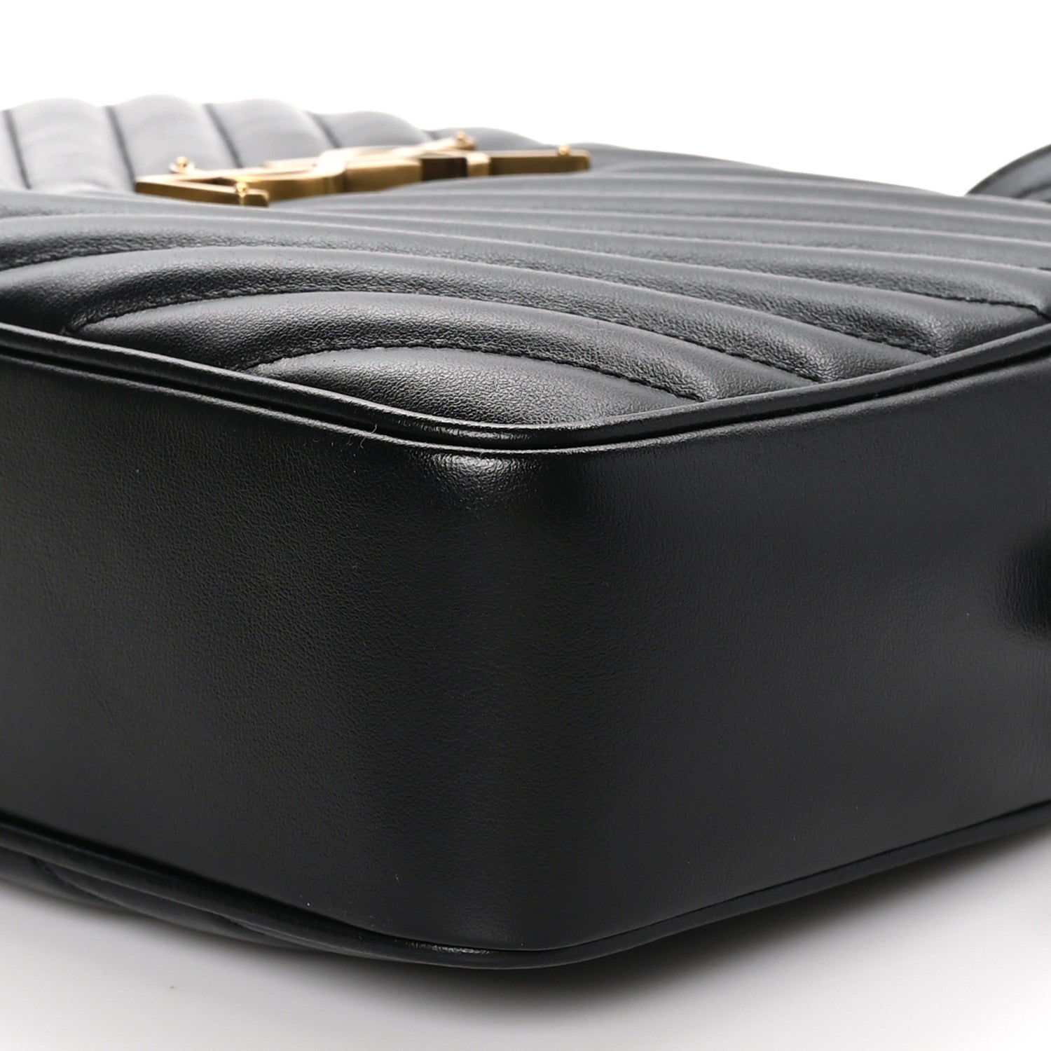 Saint Laurent Calfskin Matelasse Monogram Lou Camera Bag Black 10 of 10