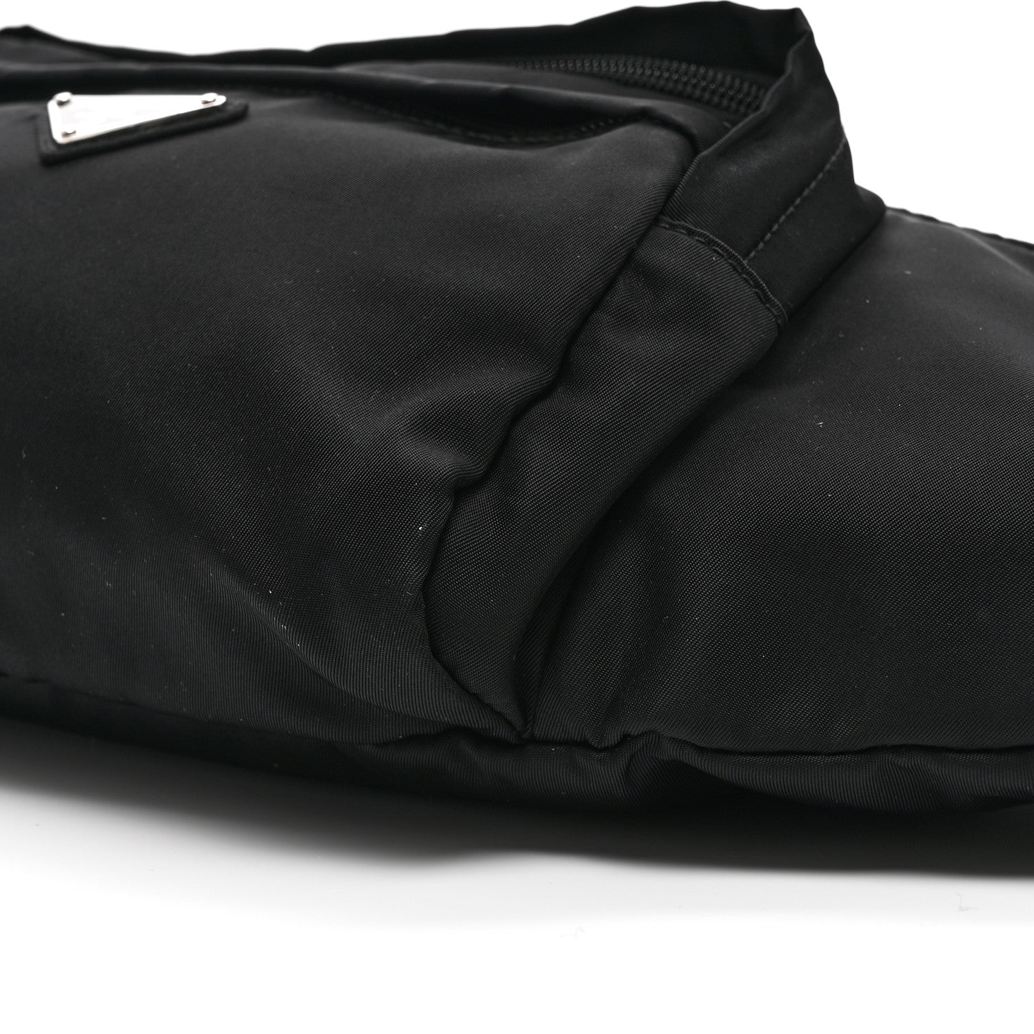 Prada Tessuto Nylon Double Pocket Belt Bag Black 9 of 9