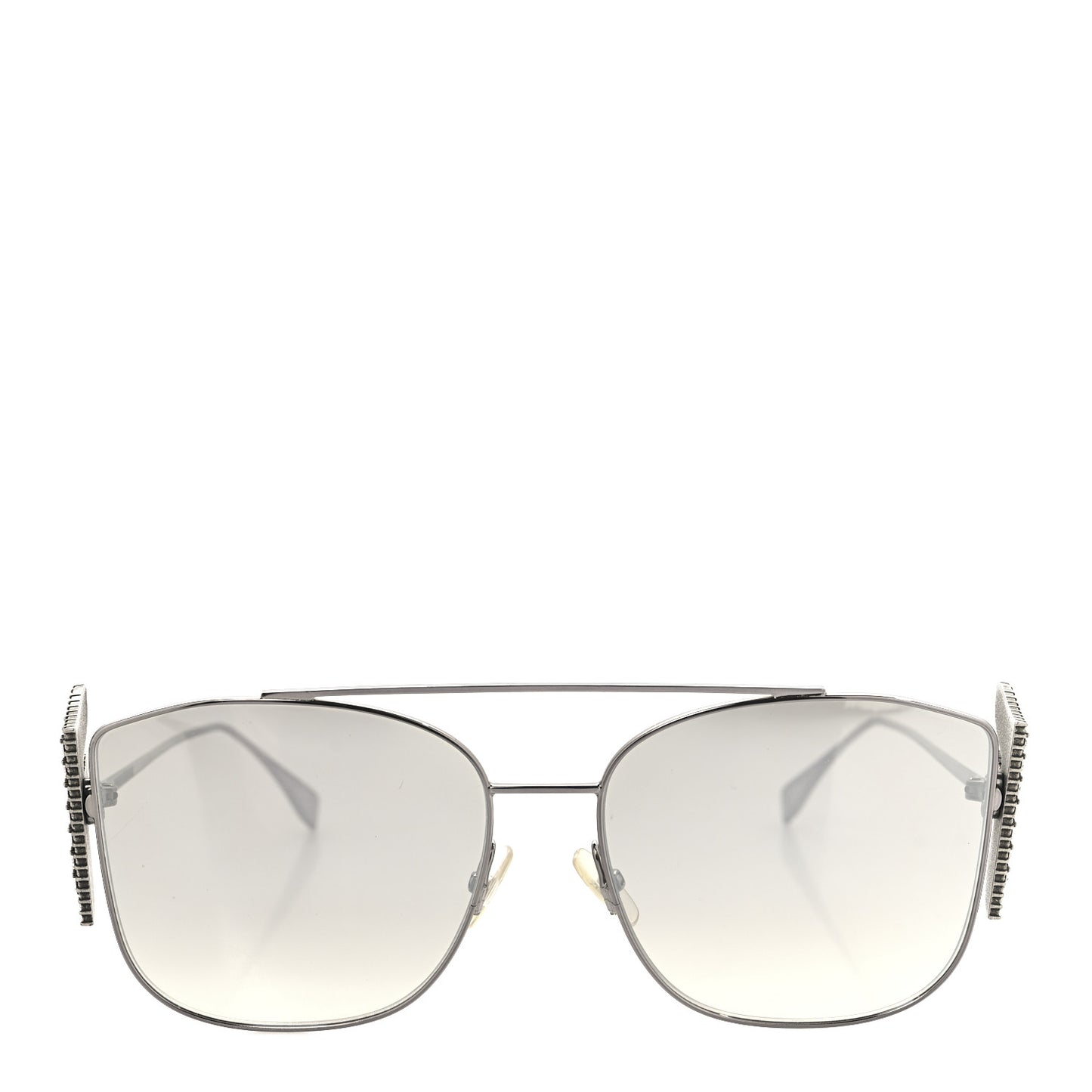 Metal Crystal Freedom Sunglasses FF 0380/G/S Silver