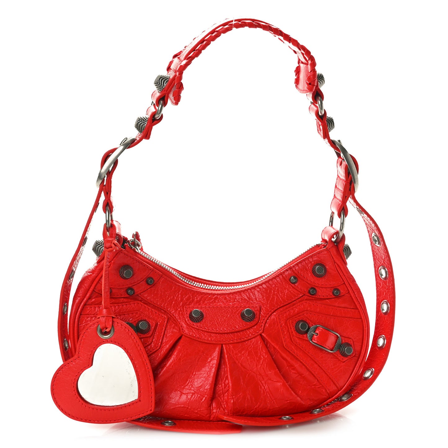 Agneau Arena Le Cagole Shoulder Bag XS Tomato Red