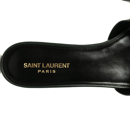 Saint Laurent Calfskin Tribute 05 Slide Sandals 41 Vert Fonce 7 of 10