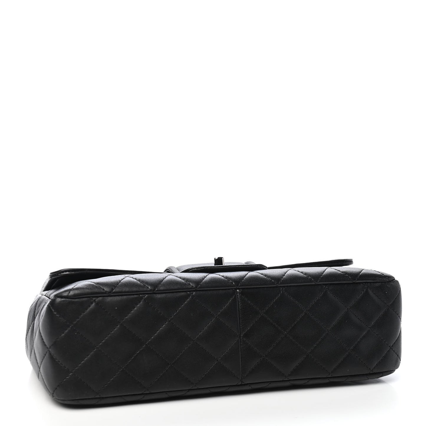 Lambskin Quilted Elementary Chic Flap Black