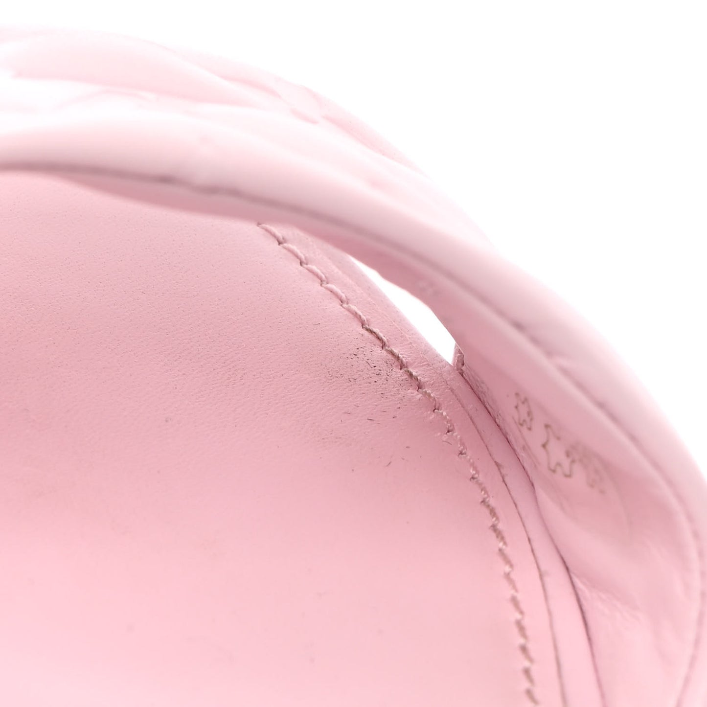 Lambskin Embossed Monogram Revival Flat Mules 37 Rose Clair