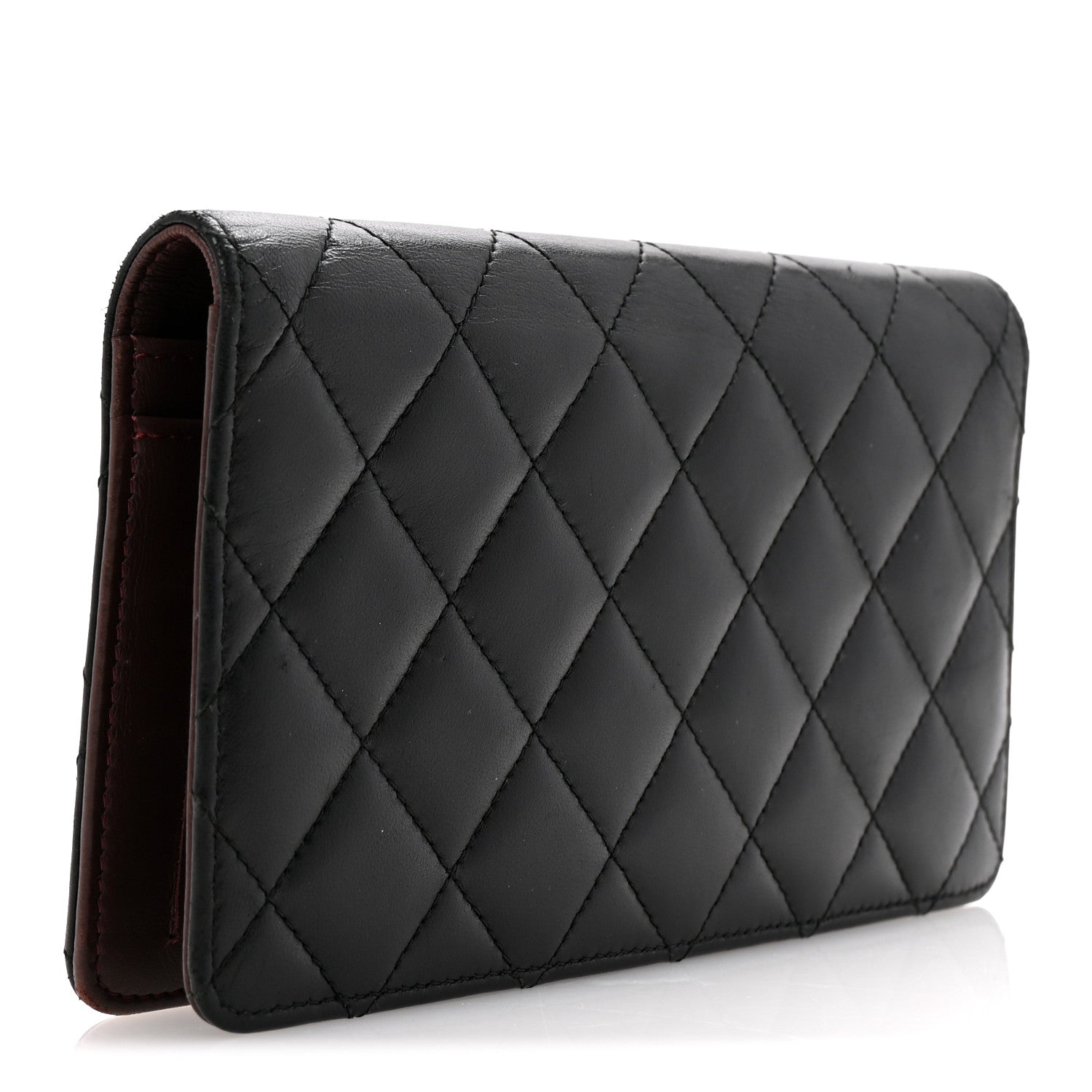 Chanel Lambskin Quilted Trendy CC Yen Wallet Black 5 of 24