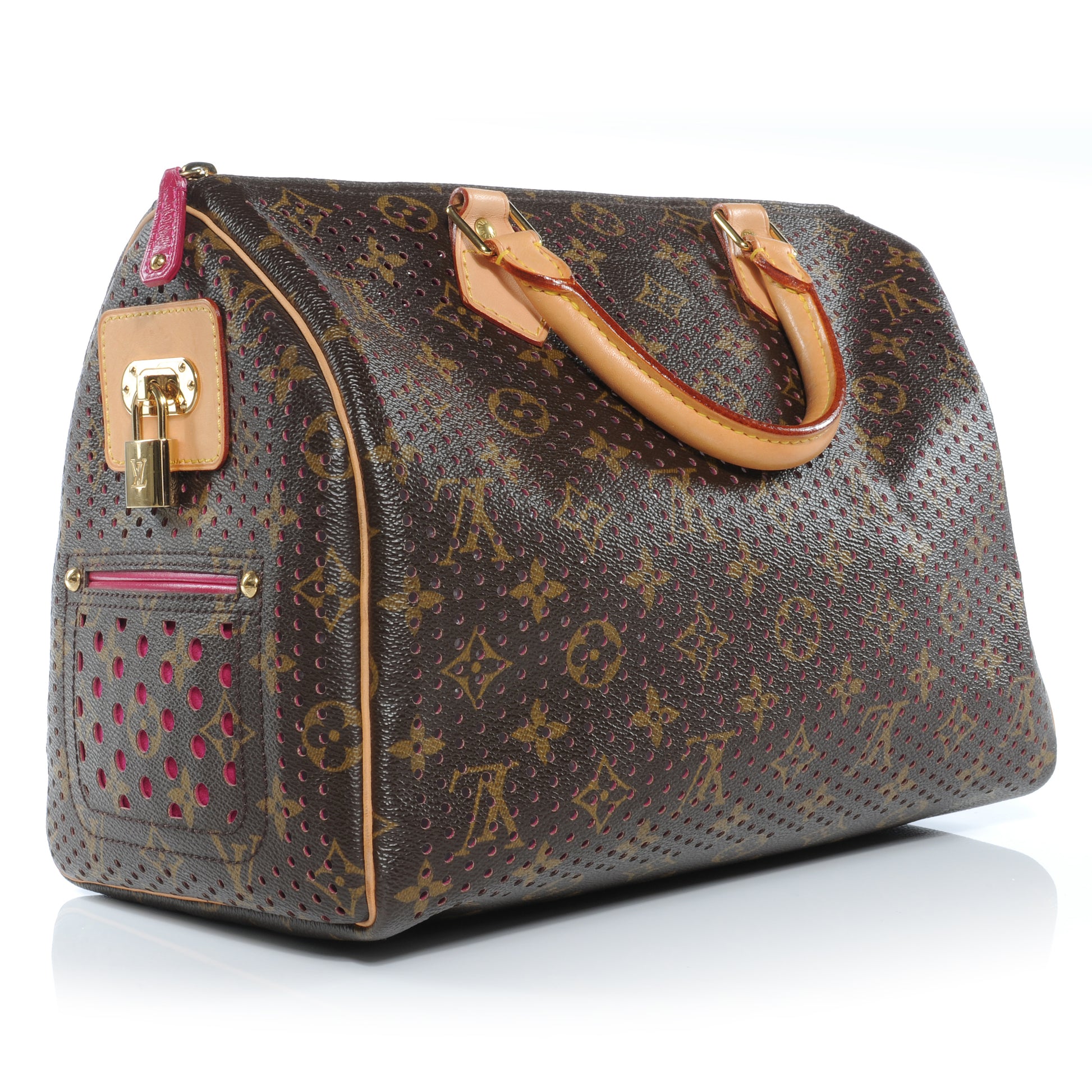 Louis Vuitton Monogram Perforated Speedy 30 Fuchsia 3 of 7
